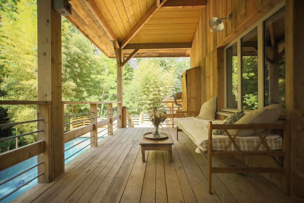 La Cabane Du Moulin Saubion Exteriör bild